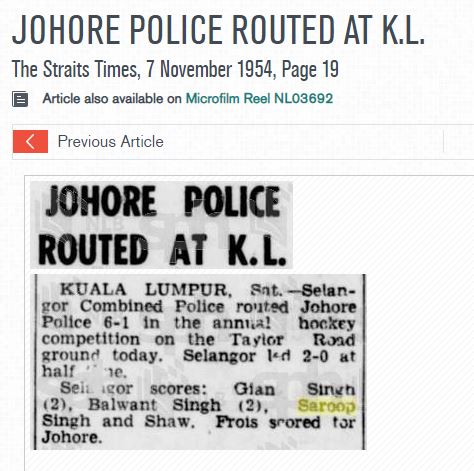 Johore Police Routed At K.L.